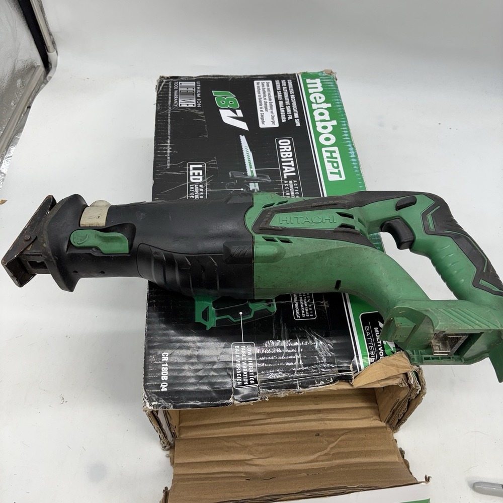Hitachi CR 18DGL 18V Cordless Reciprocating Saw Kit w/ 3.0 Ah No Battery